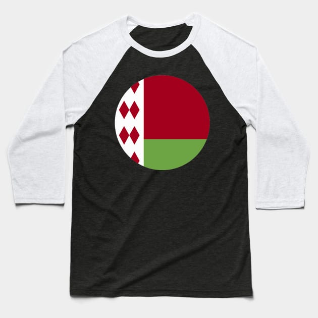 FLAG OF BELARUS .BLACK Baseball T-Shirt by Just Simple and Awesome